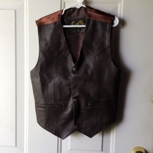 Youth leather vest